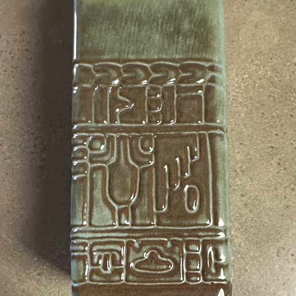 Vintage Frankoma # 7JH Aztec Mid Century Decanter/Vase with Cork Stopper - Picture 6 of 11